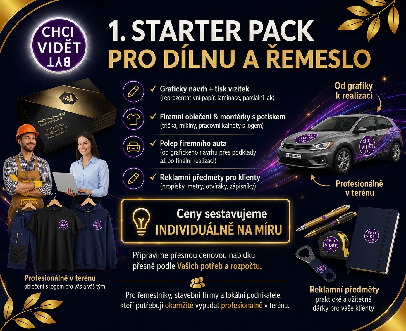 Firemní branding pro dílnu a řemeslo